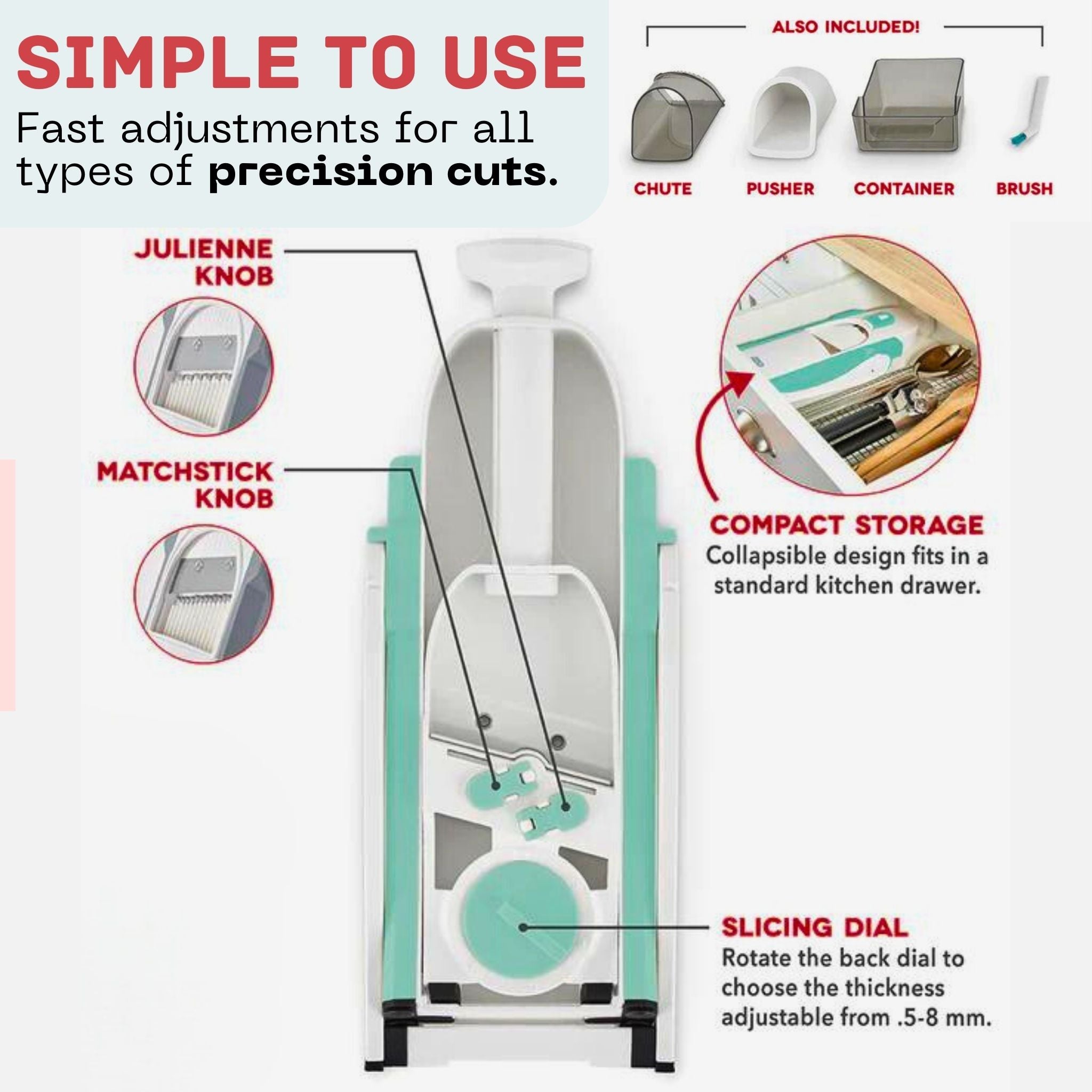 Safe Chef Pro - Precision Mandoline Slicer