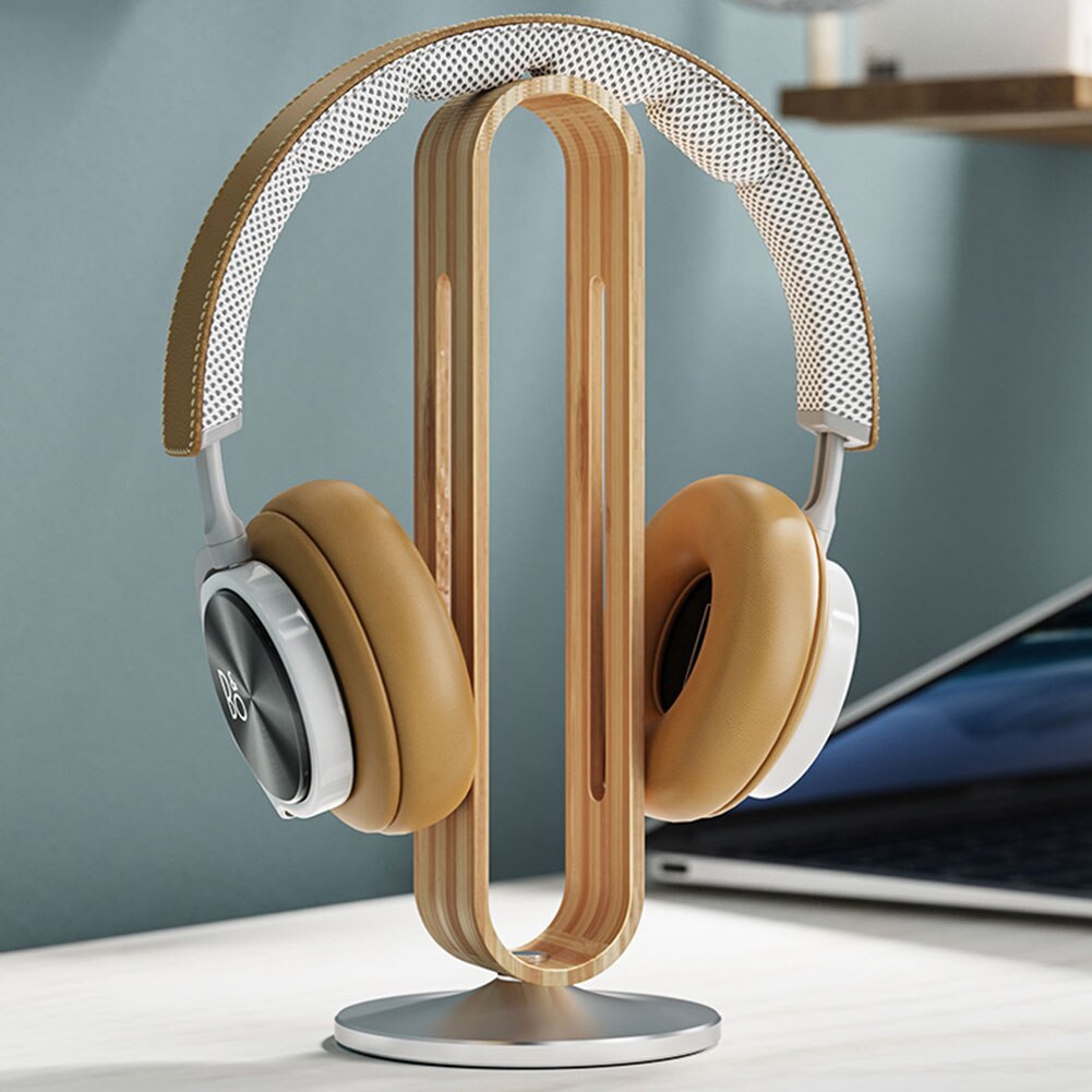 Bamboo Desktop Headphone Stand