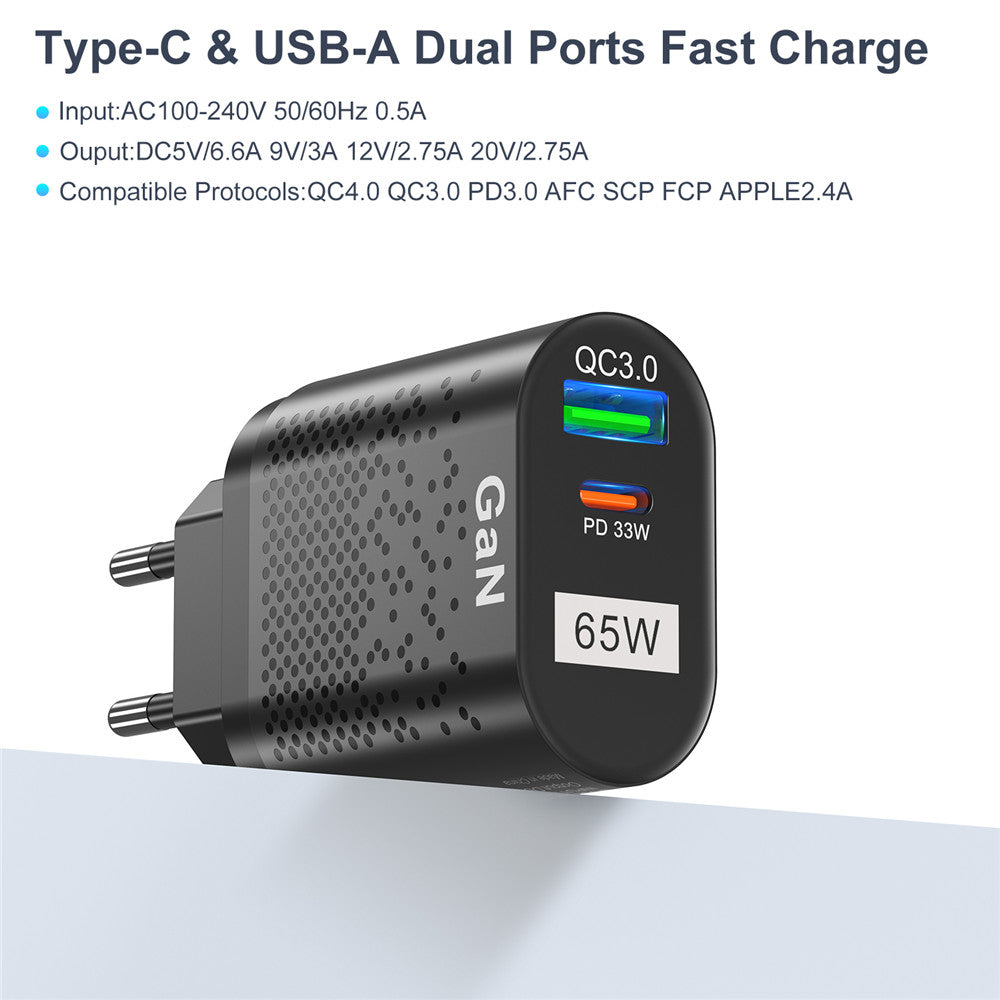 High-Speed 65W USB GaN Charger